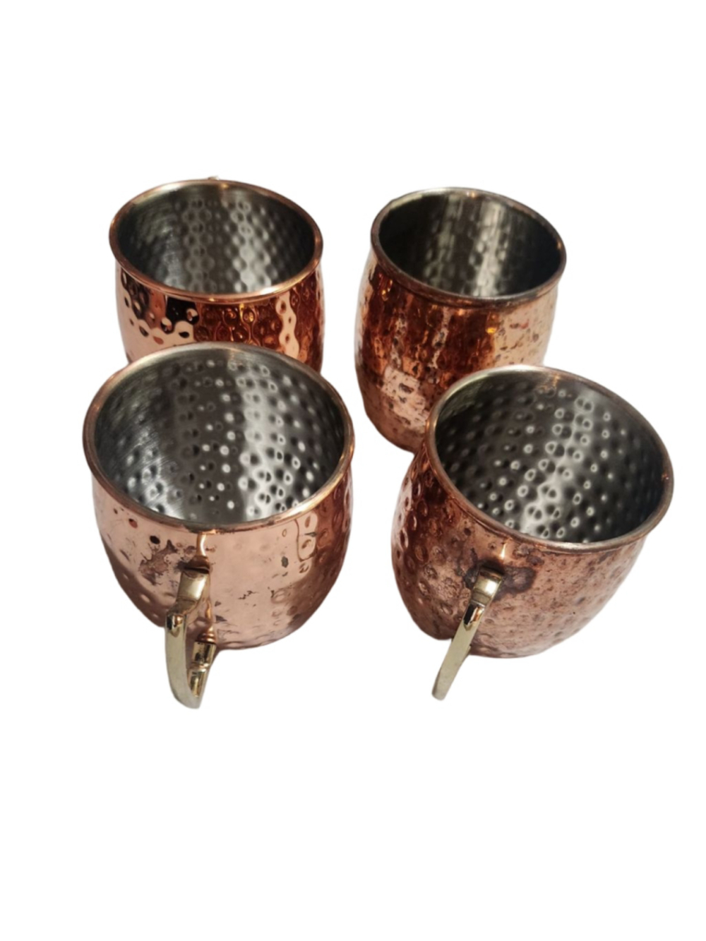 Set of Four Unbranded Home Dining Mugs One Size, Copper Silver, Moscow Mule
